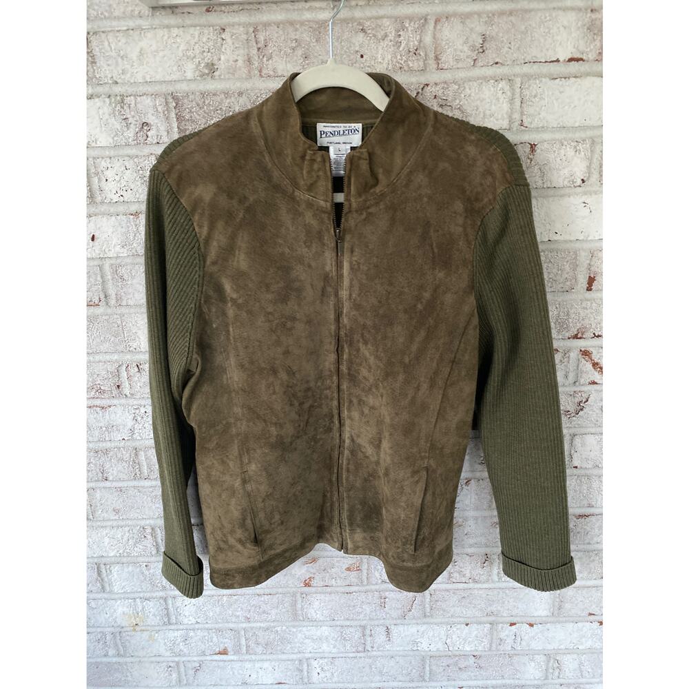 Pendleton Women's Suede Full Zip Jacket Size Large